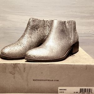 Matisse Brooke Pewter Ankle Boots